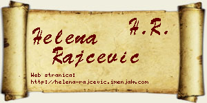 Helena Rajčević vizit kartica